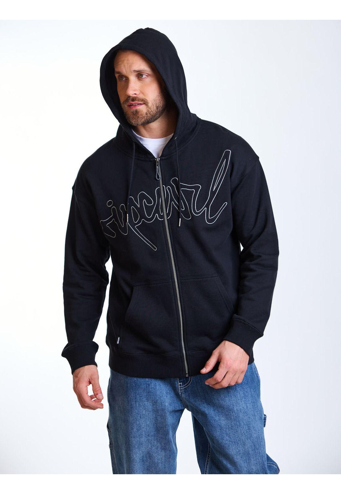 Poleron FZ Shoreline Negro Hombre Rip Curl-6