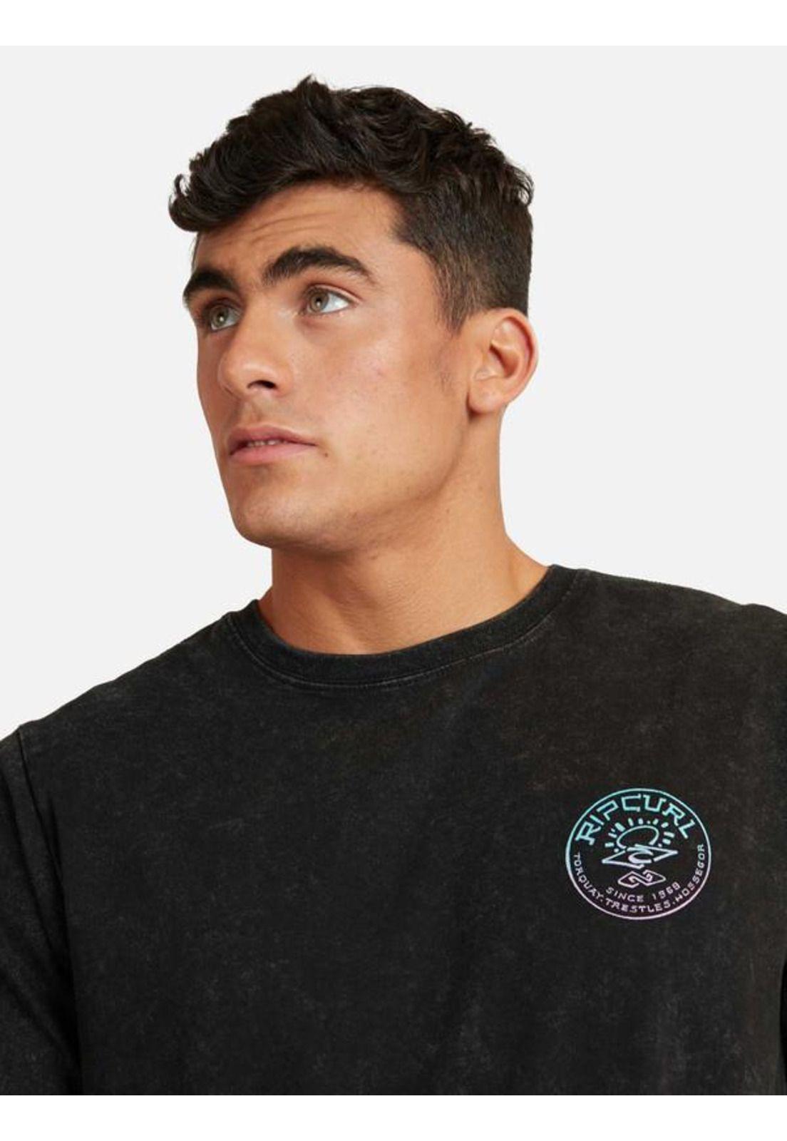 Polera M/C Intermedia Negro Hombre Ripcurl-2