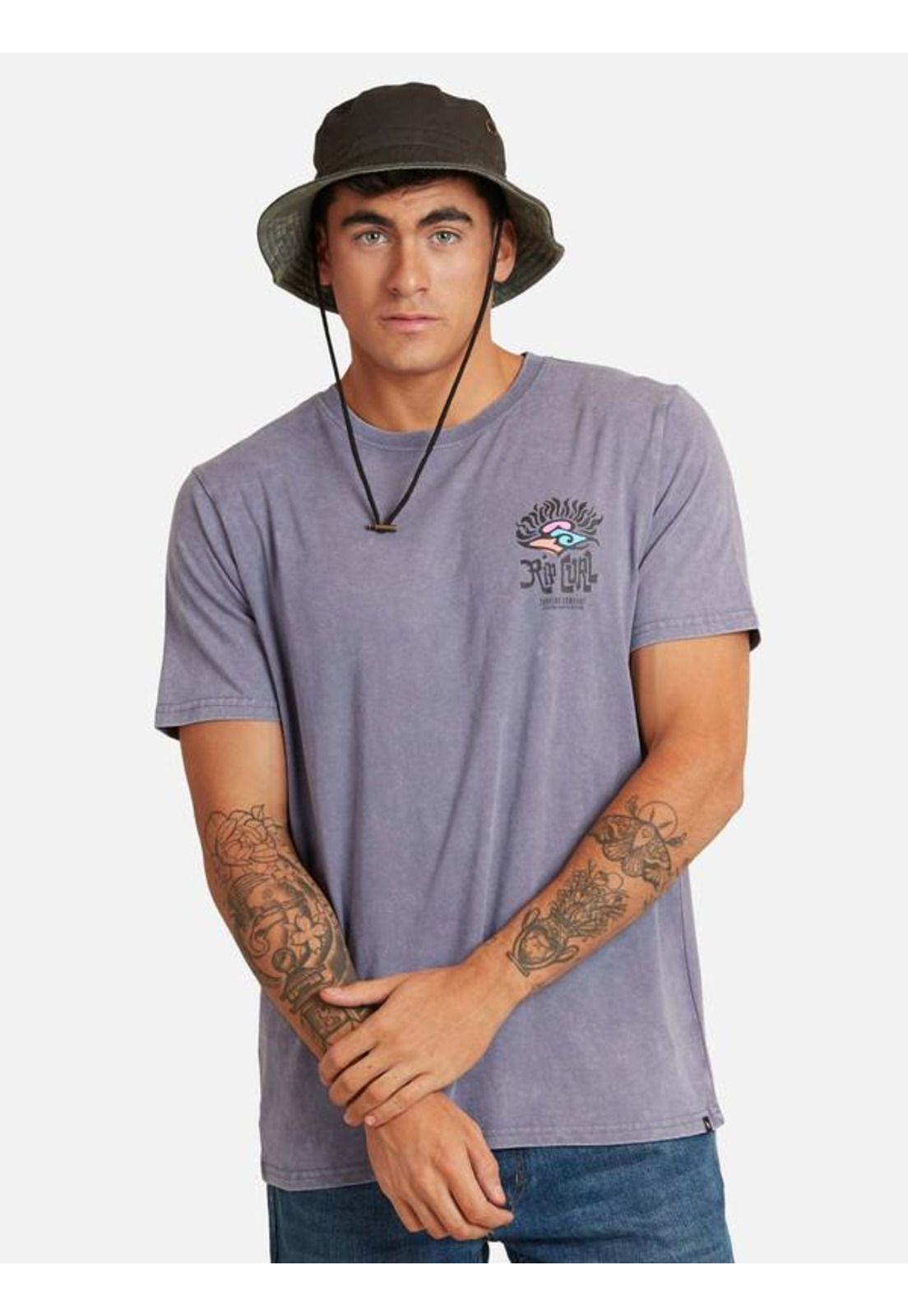 Polera M/C Intermedia Gris Hombre Ripcurl-0