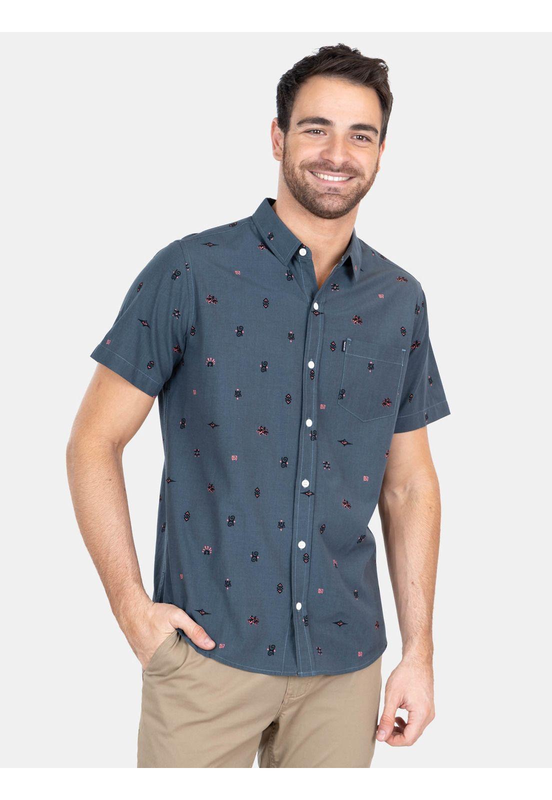 Camisa M/C Raw Energy Ditsy Ss Multicolor Hombre Rip Curl-0