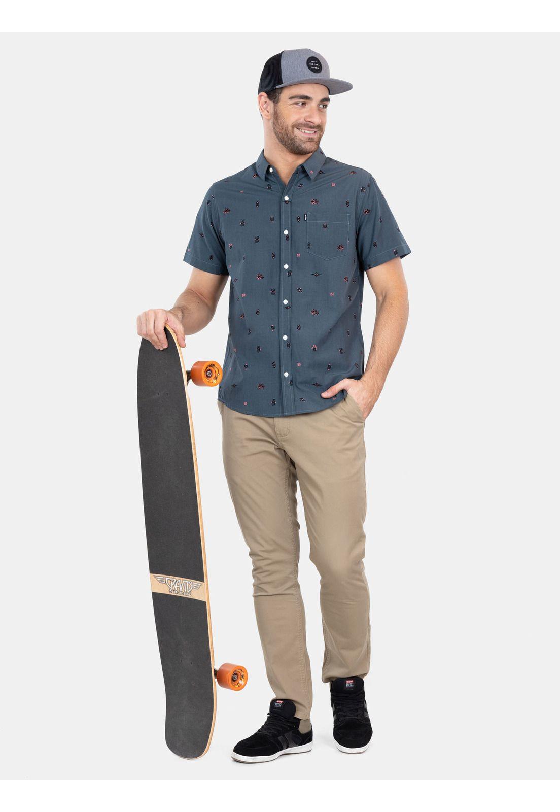 Camisa M/C Raw Energy Ditsy Ss Multicolor Hombre Rip Curl-2