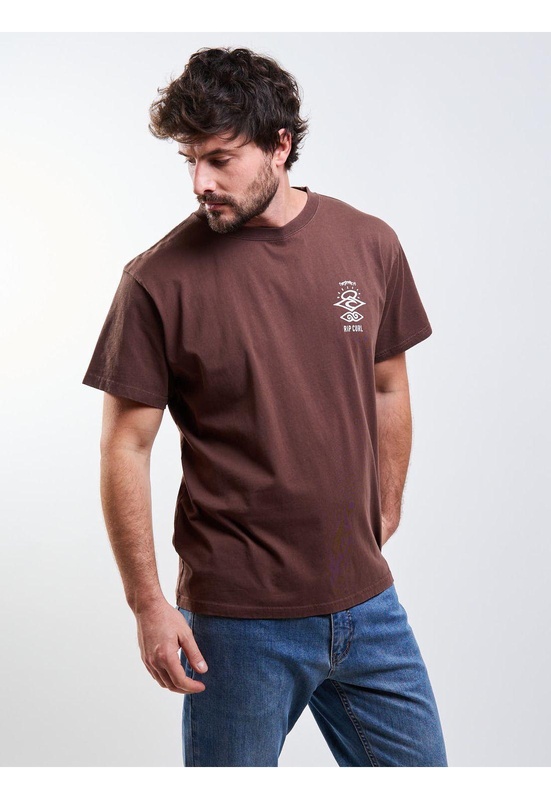 Polera MC Shore Café Hombre Rip Curl-4