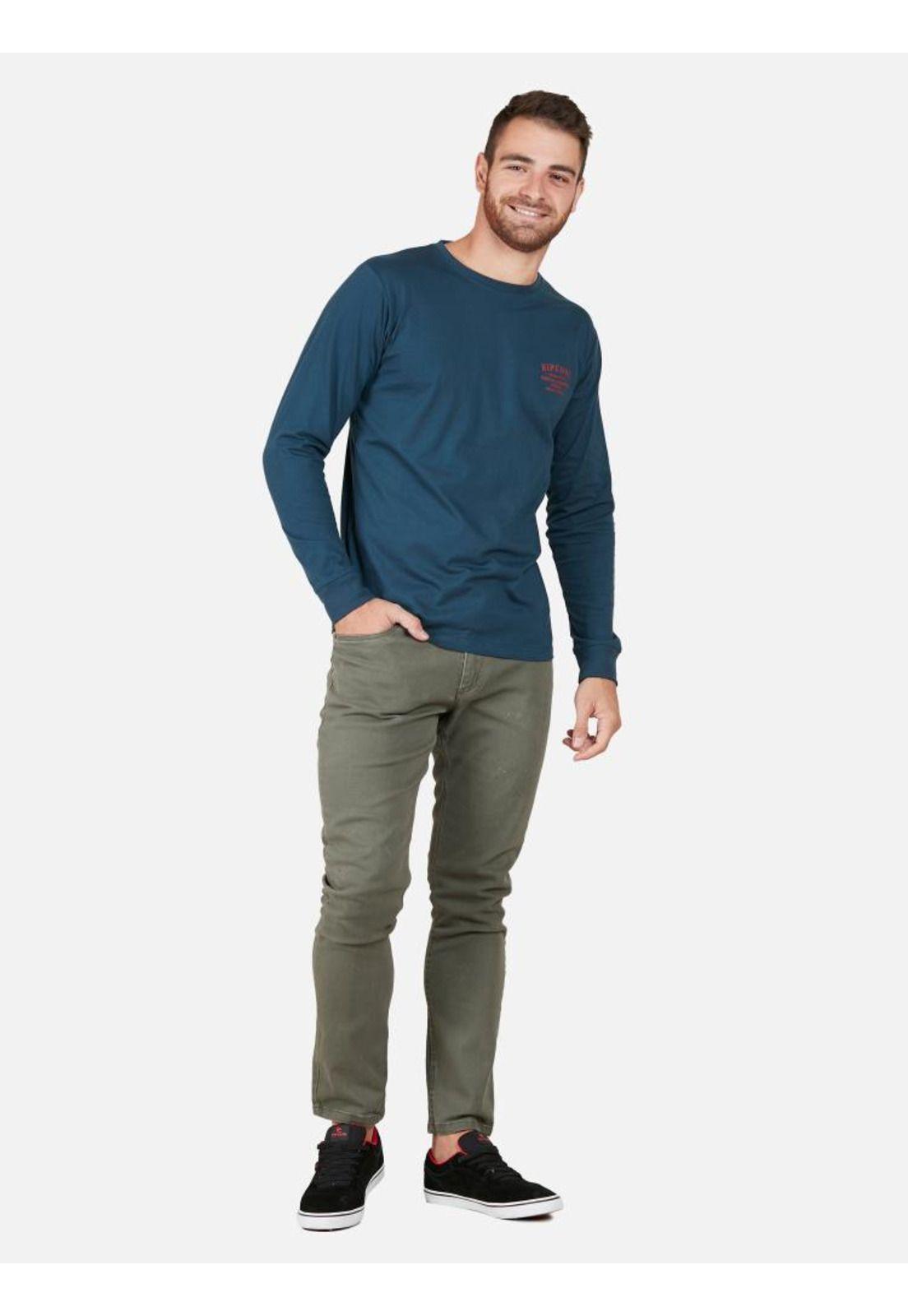 Polera Hombre  AUTHENTIC GOODS Azul Rip Curl-3
