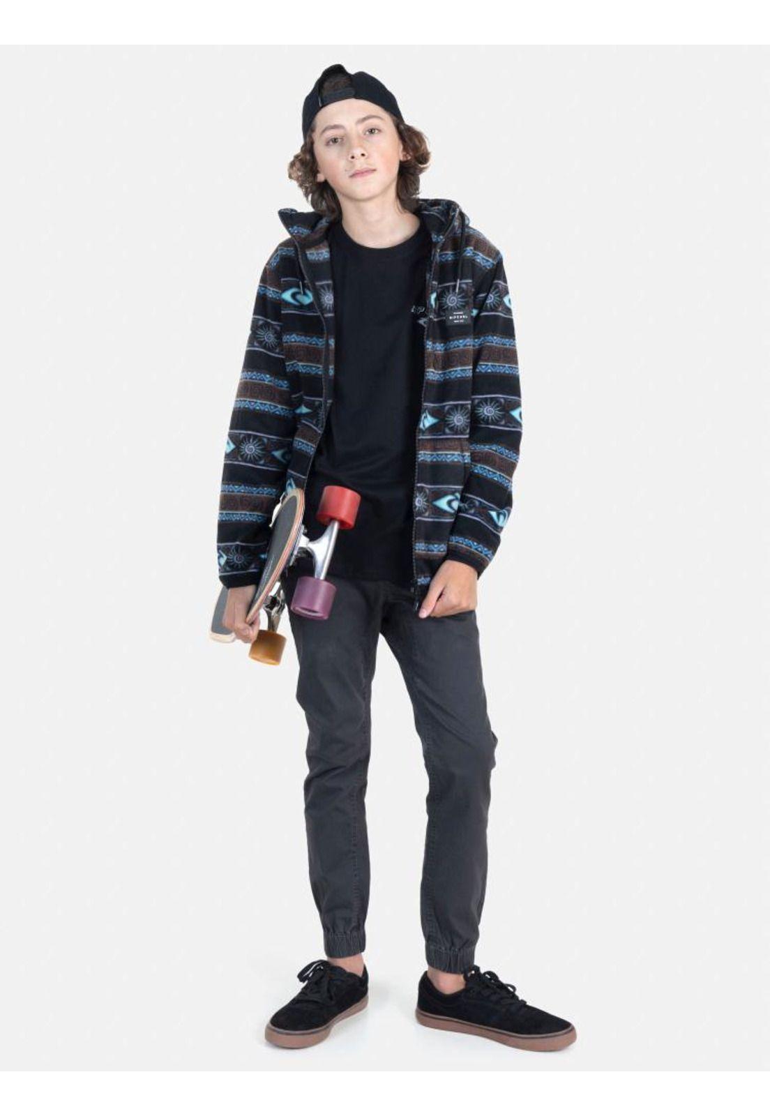Polera Juvenil RP BLACK AND WHITE Negro Rip Curl-3