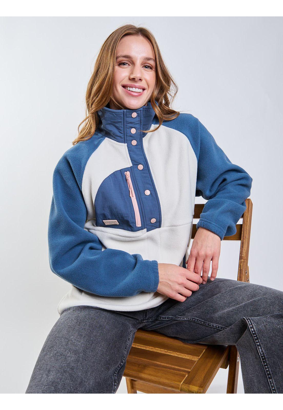 Poleron Polar Outlaw Azul Mujer Rip Curl-6