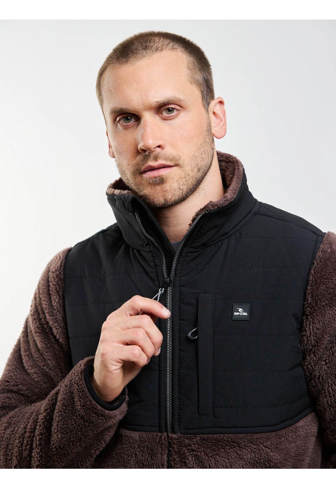 Poleron Chiporro Mareal Café Hombre Rip Curl-3