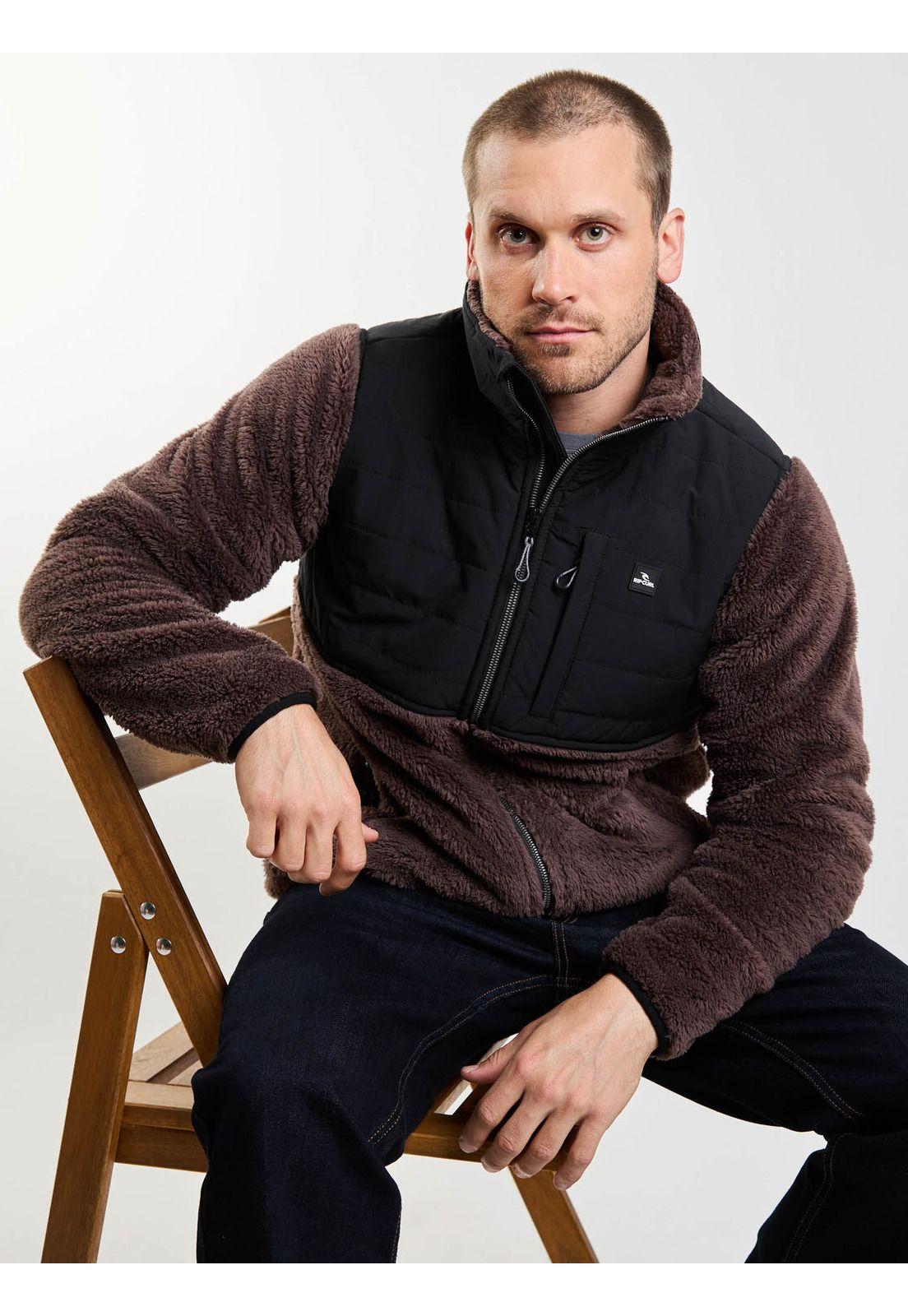 Poleron Chiporro Mareal Café Hombre Rip Curl-7