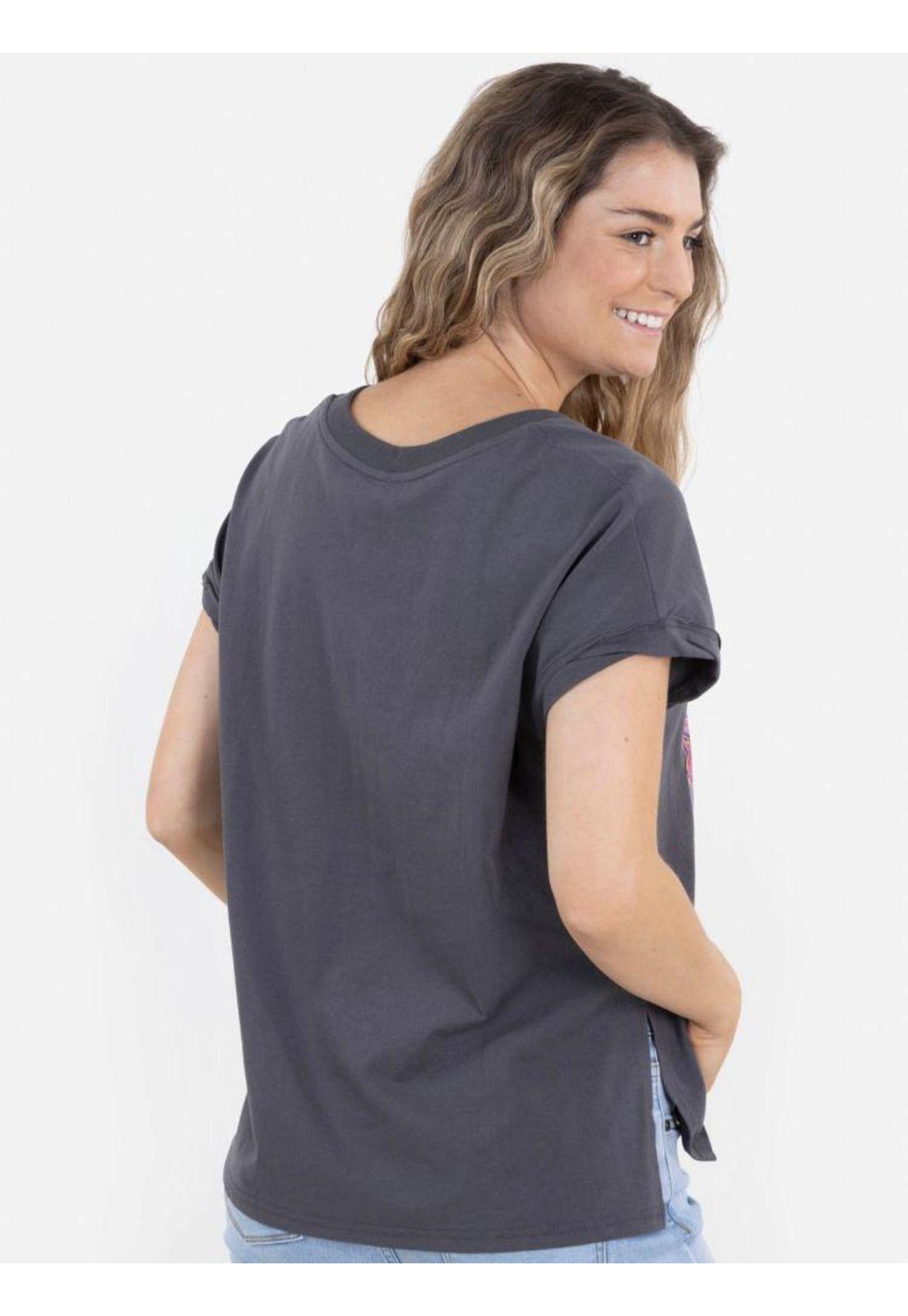 Polera OCEAN PARADISE MC Mujer Gris Oscuro Rip Curl-1