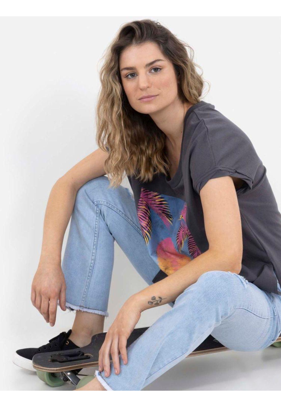 Polera OCEAN PARADISE MC Mujer Gris Oscuro Rip Curl-2