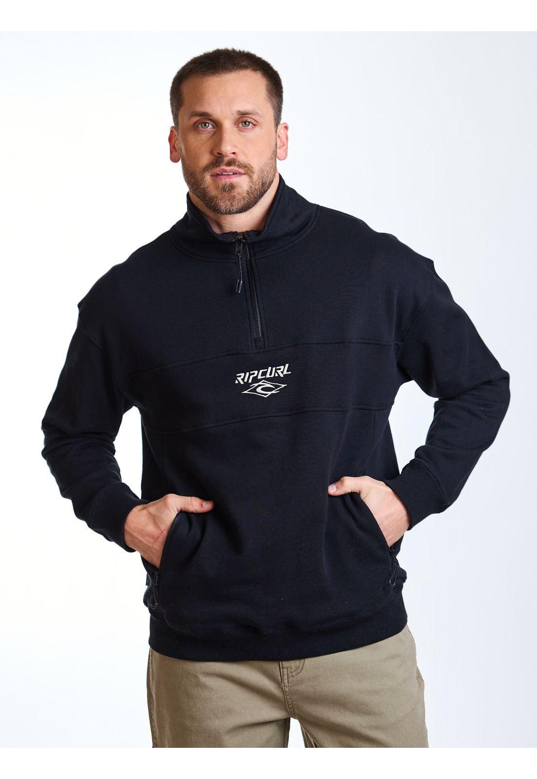 Poleron HZ Seeker Negro Hombre Rip Curl-7