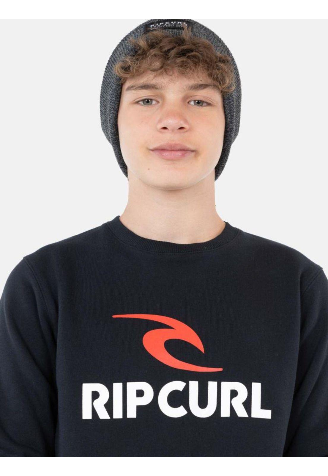 Poleron Crew Neck Negro Infantil Rip Curl-2