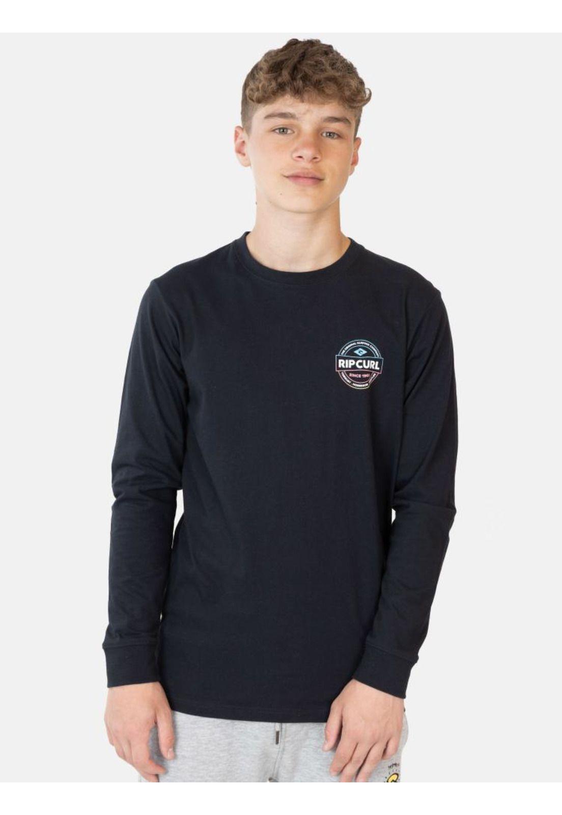 Polera Tosc Ls Tee Young Negro Infantil Rip Curl-0