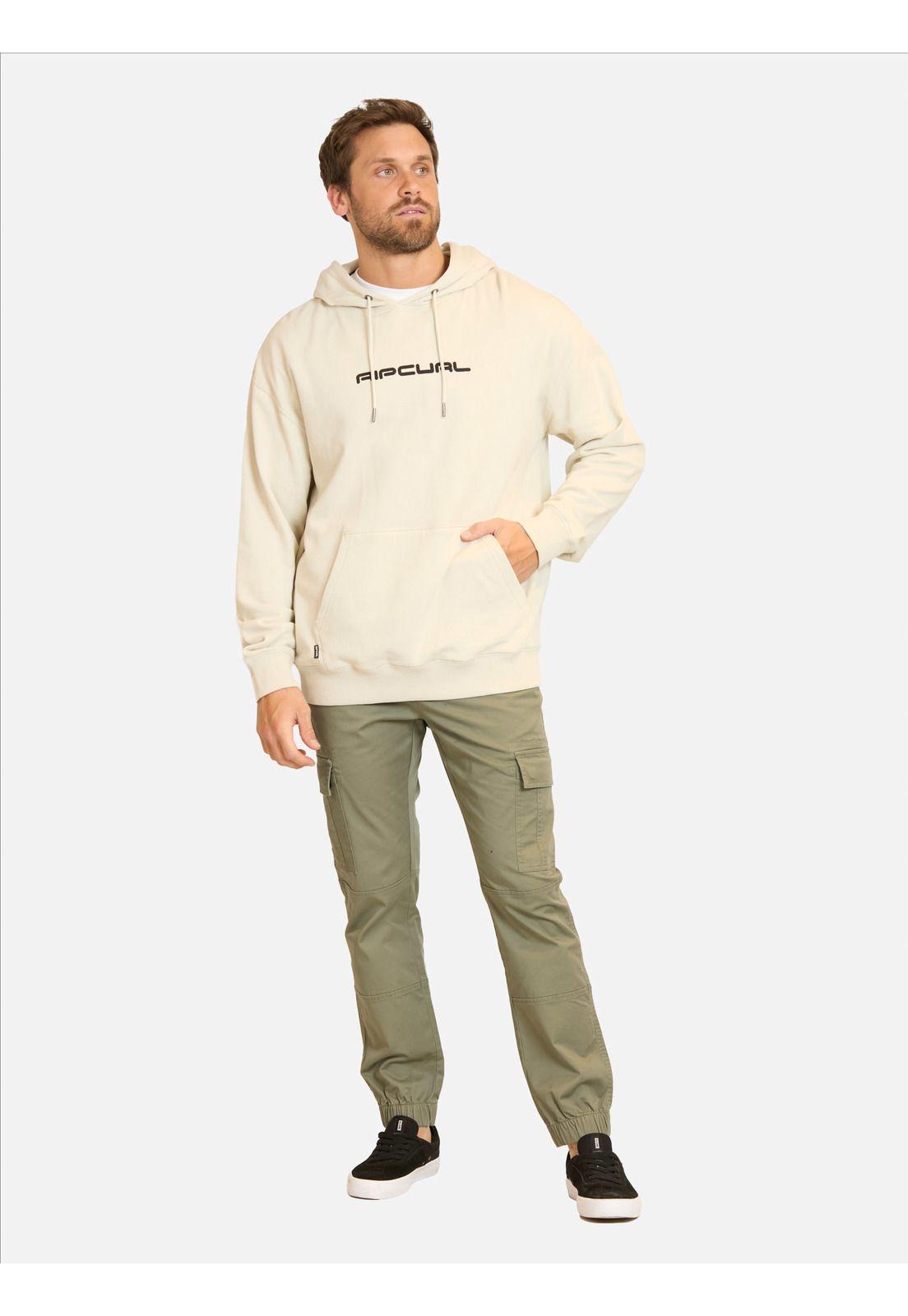 Poleron Canguro Coast Blanco Hombre Rip Curl-3