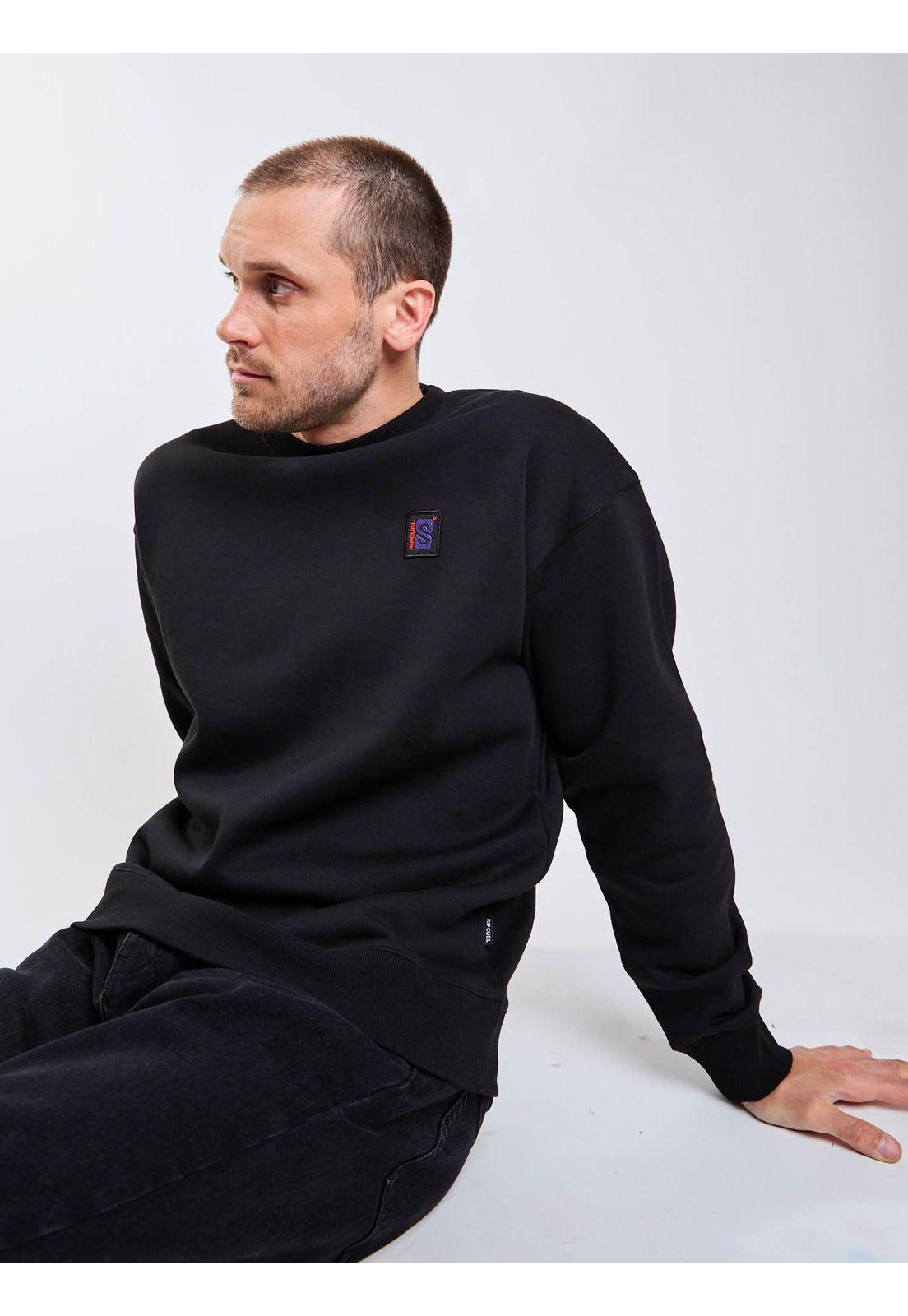 Poleron CR Costera Negro Hombre Rip Curl-5