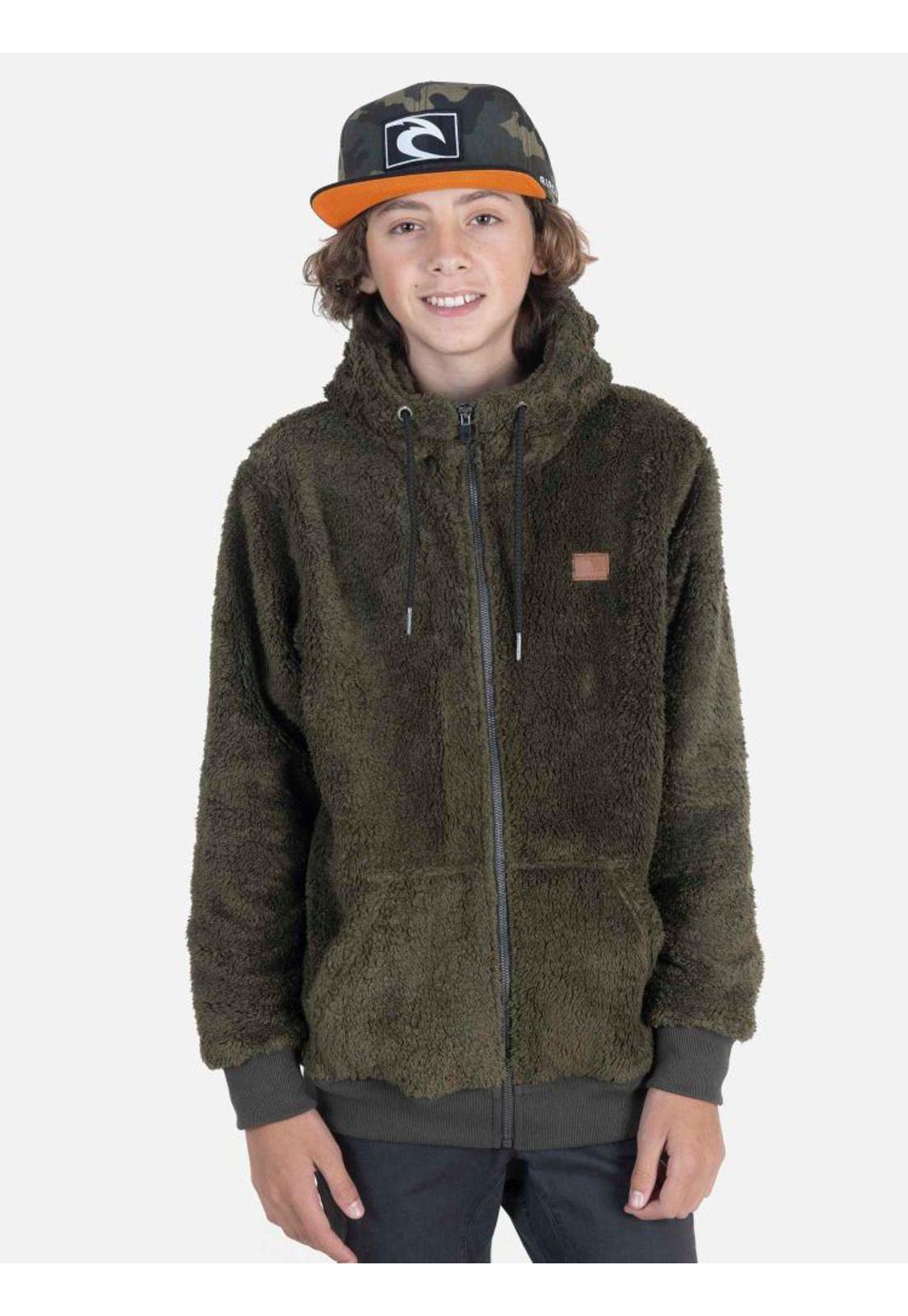 Poleron Chiporro Juvenil Verde Rip Curl-0