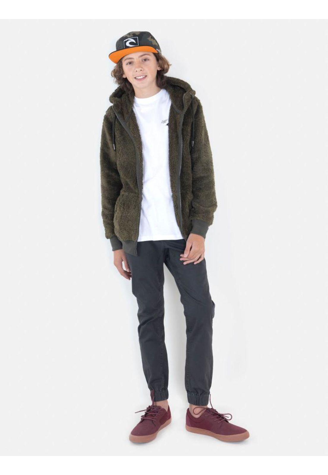 Poleron Chiporro Juvenil Verde Rip Curl-3