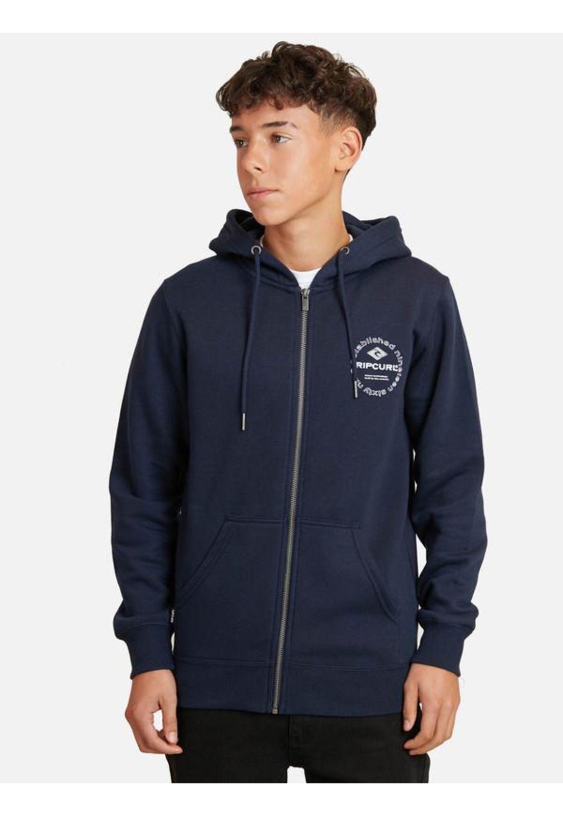 Poleron Fullzipper Marino Juvenil Hombre Ripcurl-0