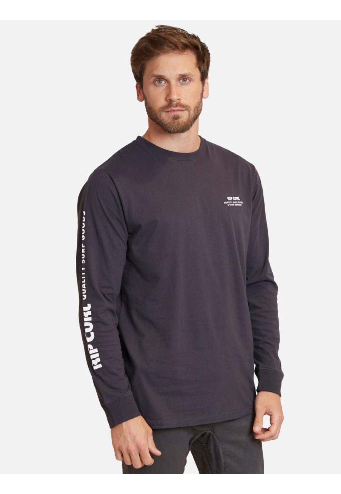 Polera Heritage Ding Repairs Gris Hombre Rip Curl-0