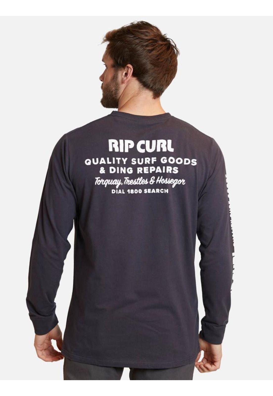 Polera Heritage Ding Repairs Gris Hombre Rip Curl-1