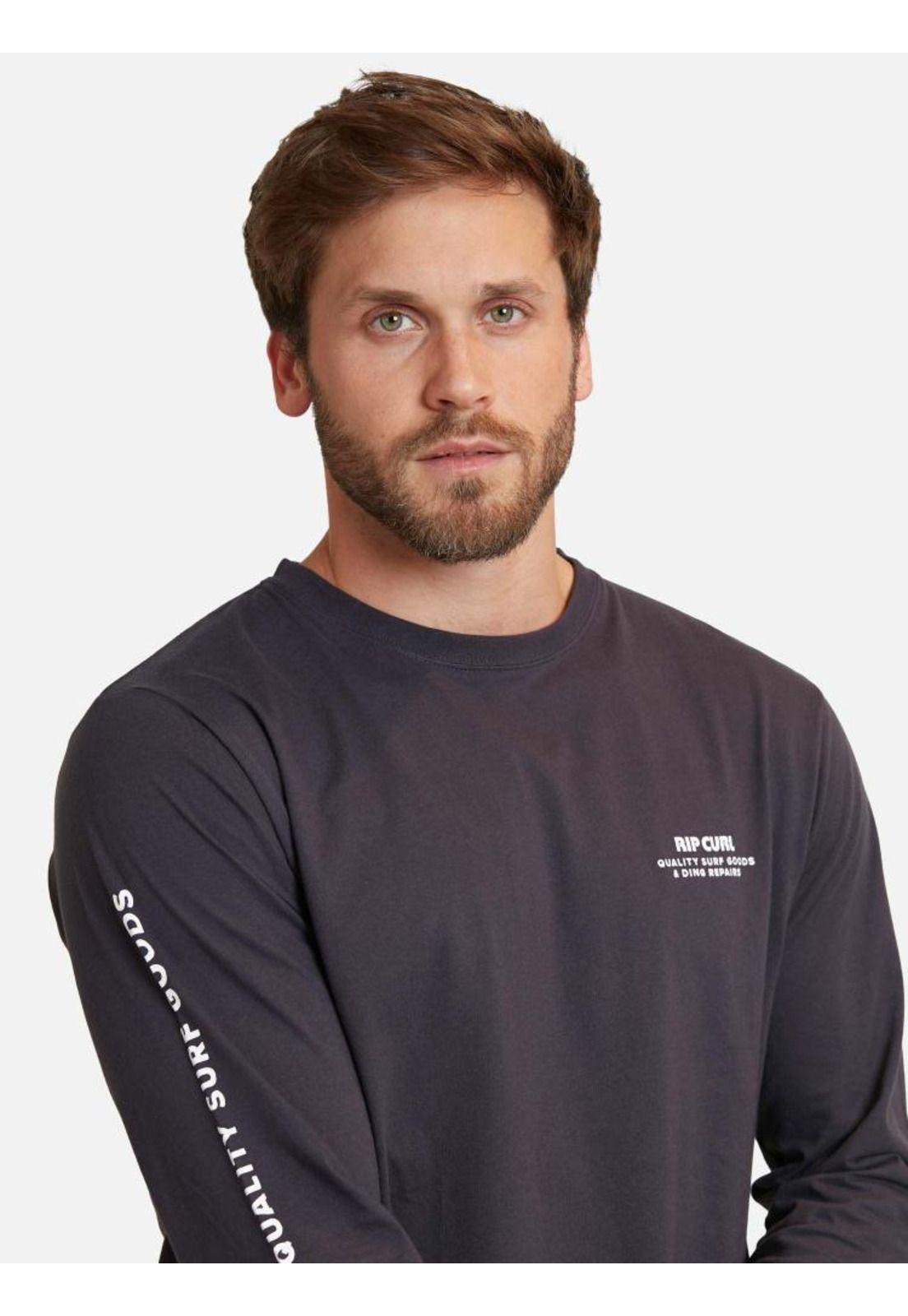 Polera Heritage Ding Repairs Gris Hombre Rip Curl-2