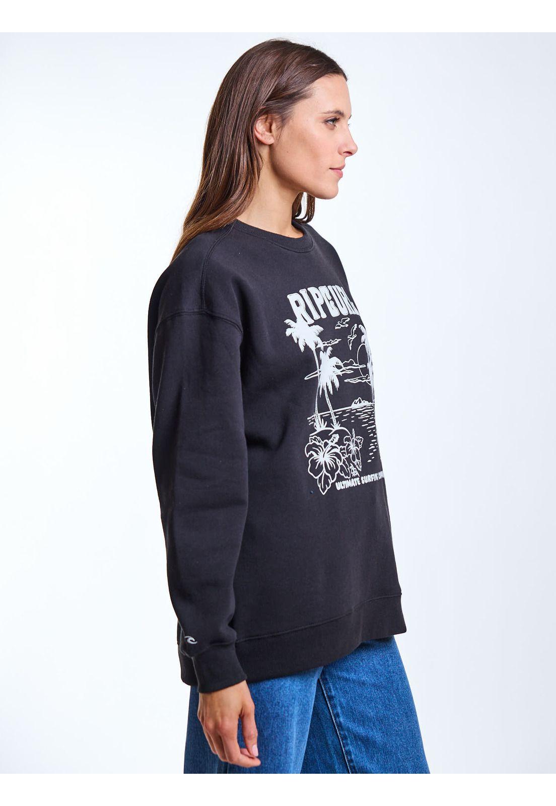 Poleron CR Pullally Negro Mujer Rip Curl-3