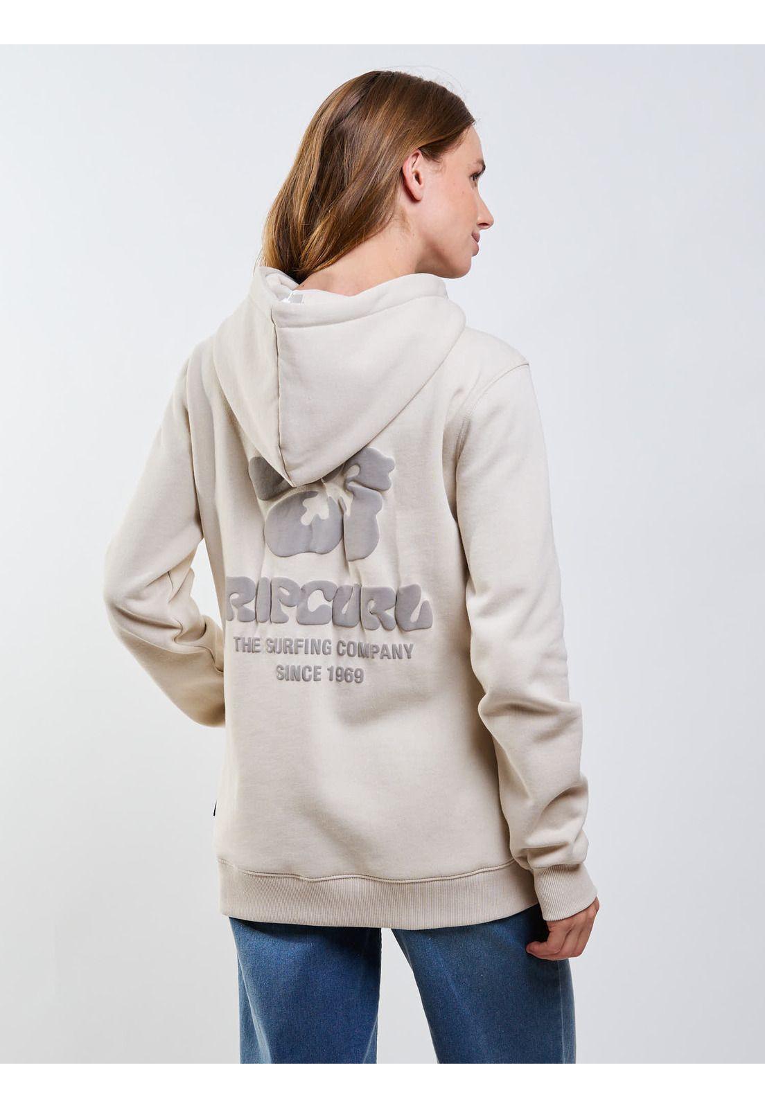 Poleron Canguro Aurora Beige Mujer Rip Curl-1