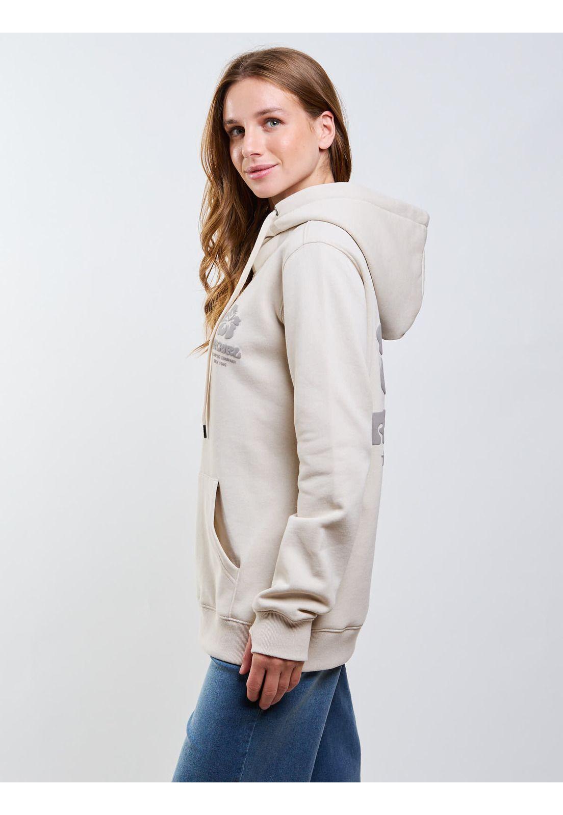 Poleron Canguro Aurora Beige Mujer Rip Curl-2