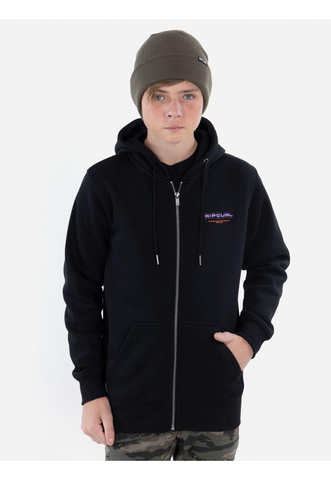 Poleron RC FUTURE Juvenil Negro Rip Curl-0