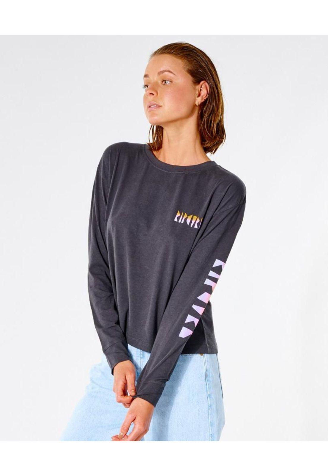 Polera ML WAVE SHAPERS LONG SLEEVE Mujer Negro Rip Curl-3