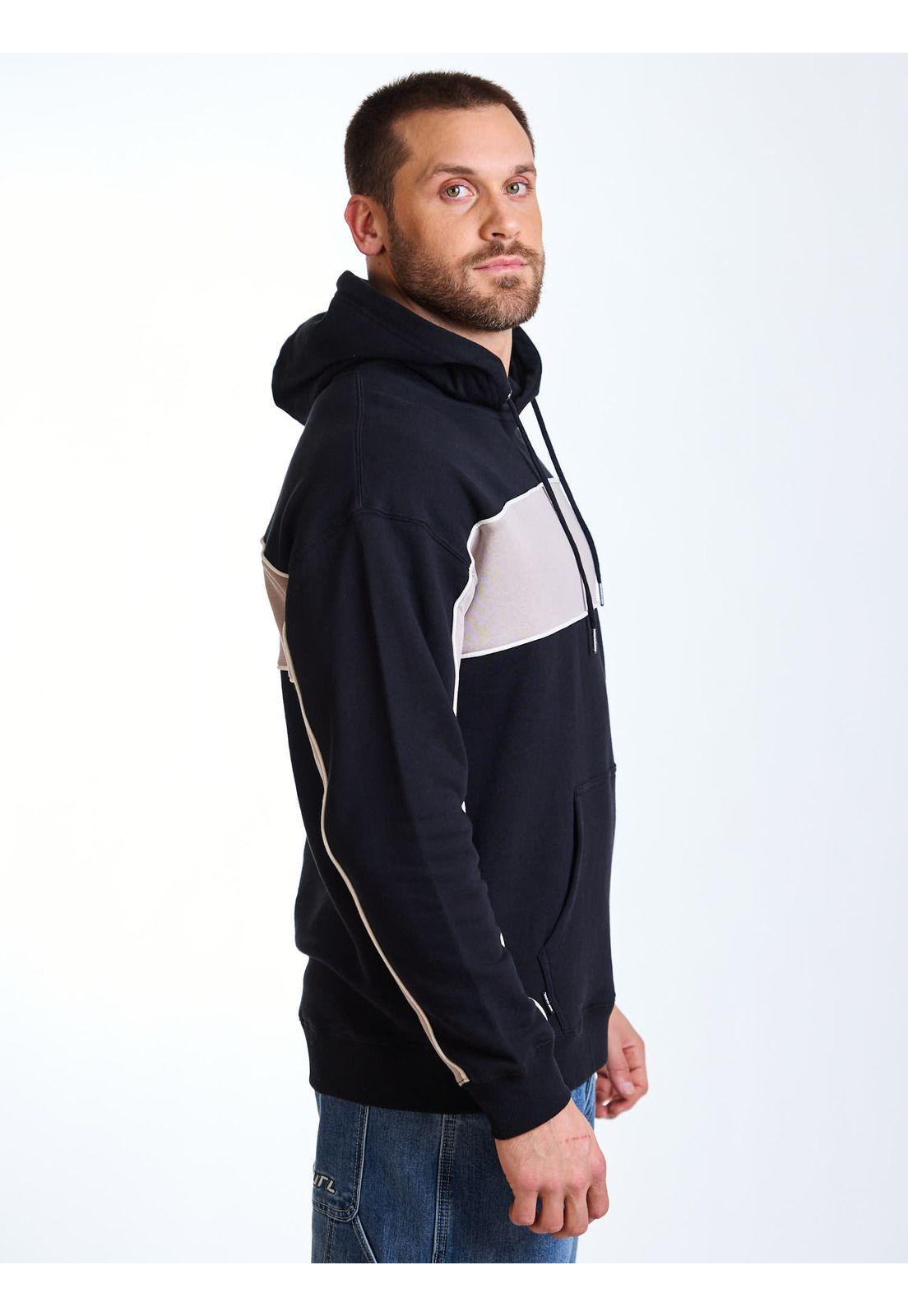 Poleron Canguro Epic Negro Hombre Rip Curl-3