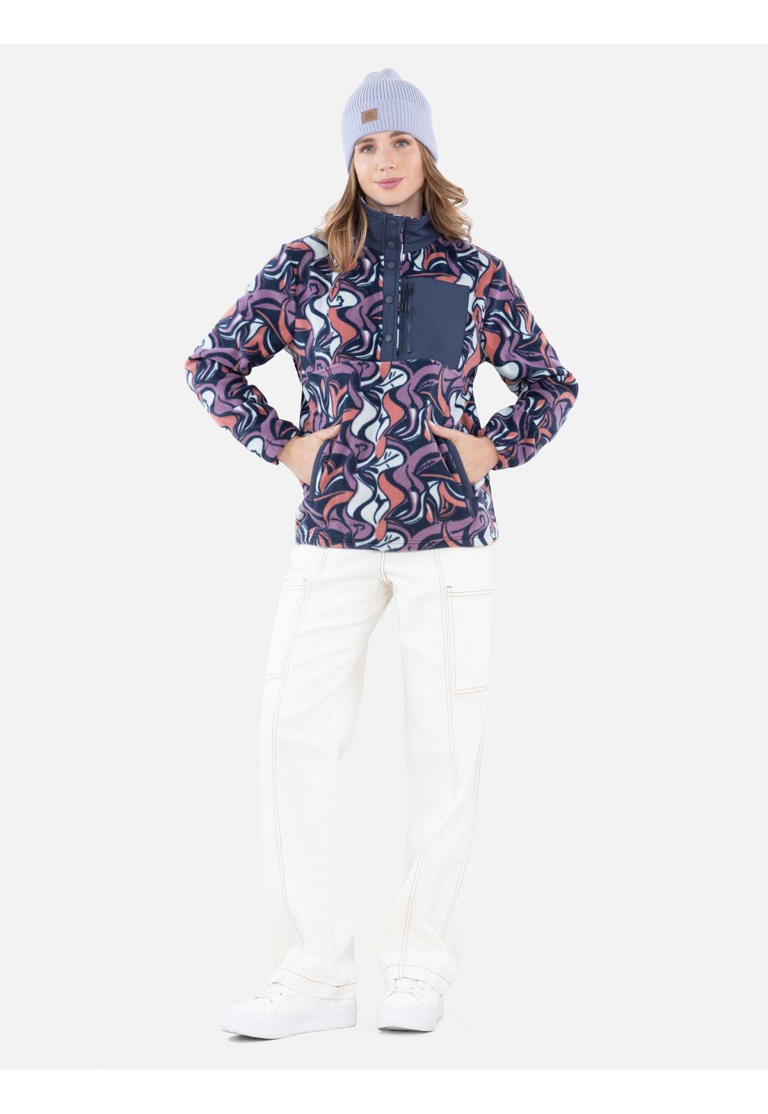Poleron Micropolar Sentinel Dome Multicolor Mujer Rip Curl-3