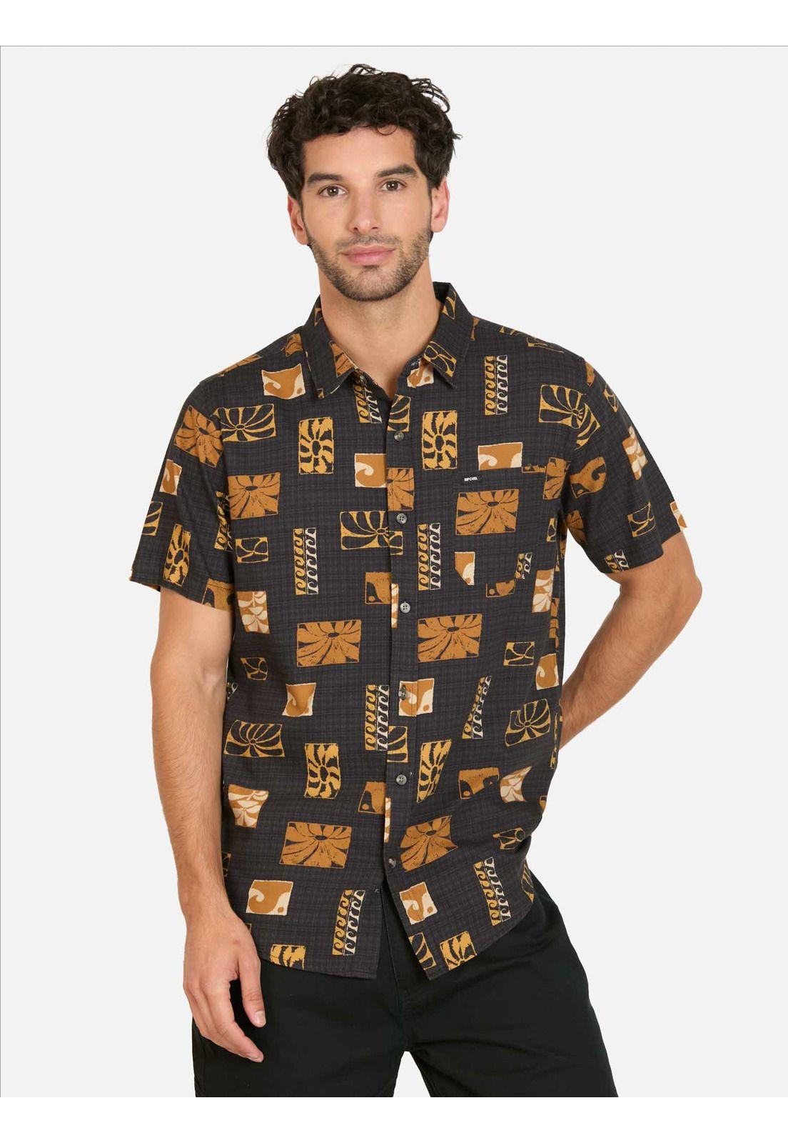 Camisa MC Aquaedge Multicolor Hombre Rip Curl-0