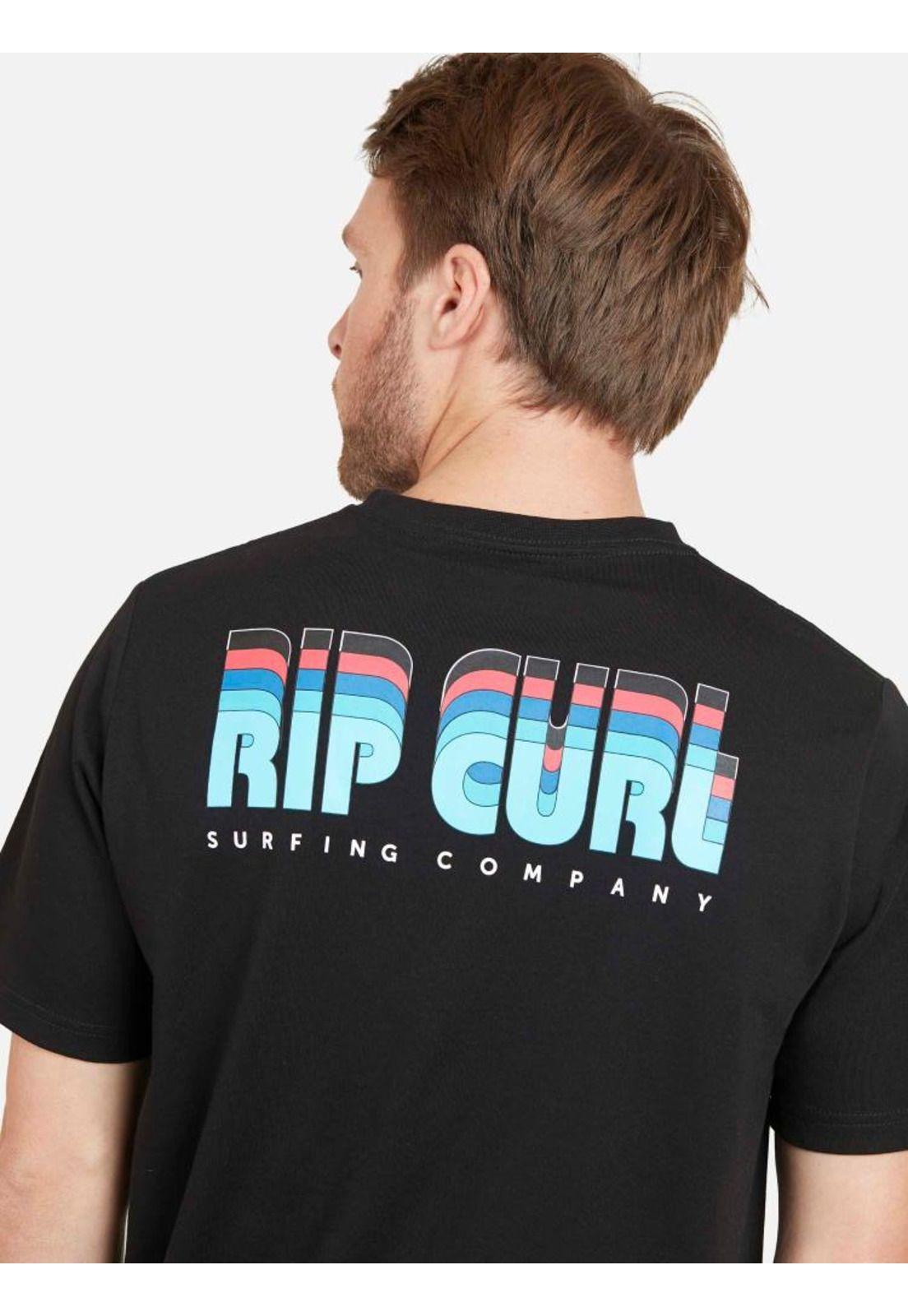 Polera SURFING COM. Hombre Negro Rip Curl-3