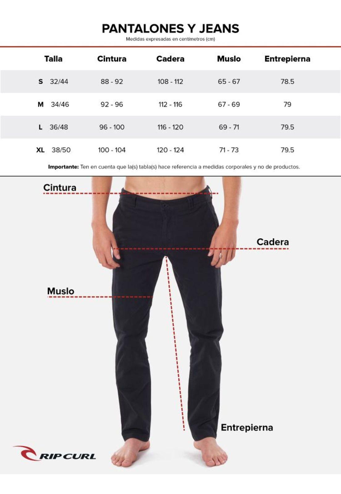 Pantalon Skinny Hombre 6N170-MV20 Gris Oscuro Rip Curl-4