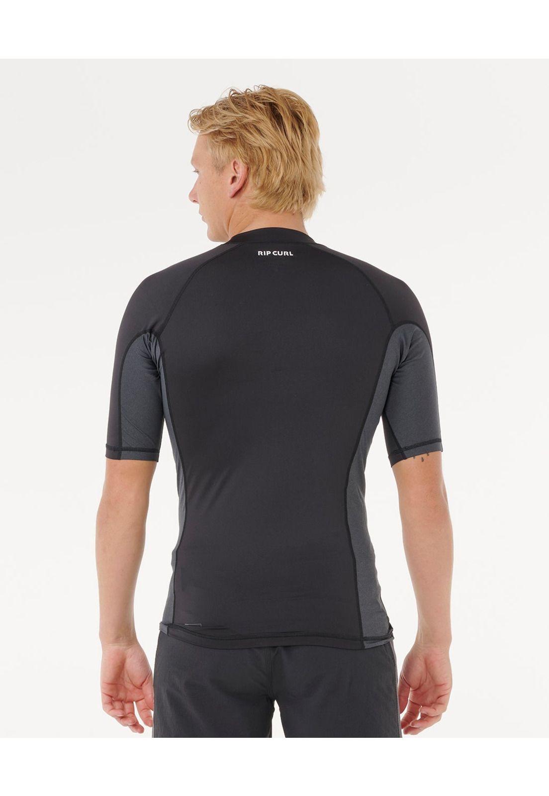 Polera UVP Tidemap Negro Hombre Rip Curl-2