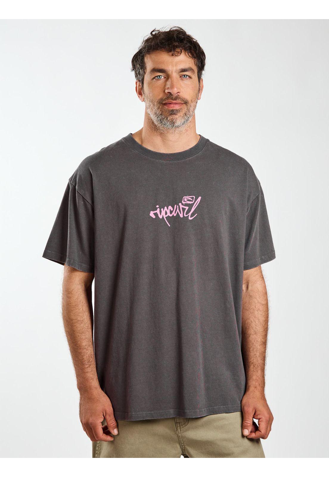 Polera MC Oversize Escape Gris Hombre Rip Curl-2
