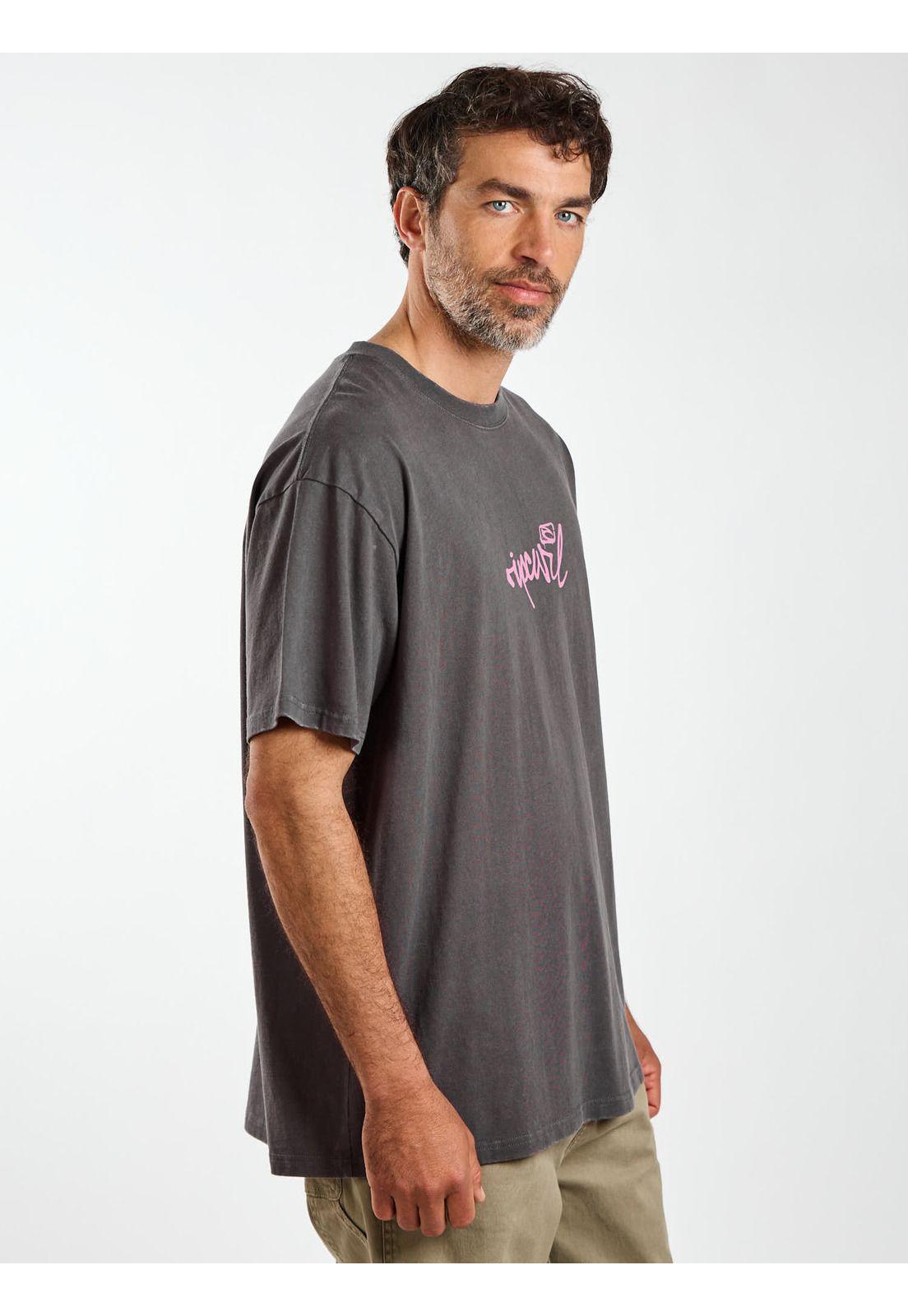 Polera MC Oversize Escape Gris Hombre Rip Curl-4