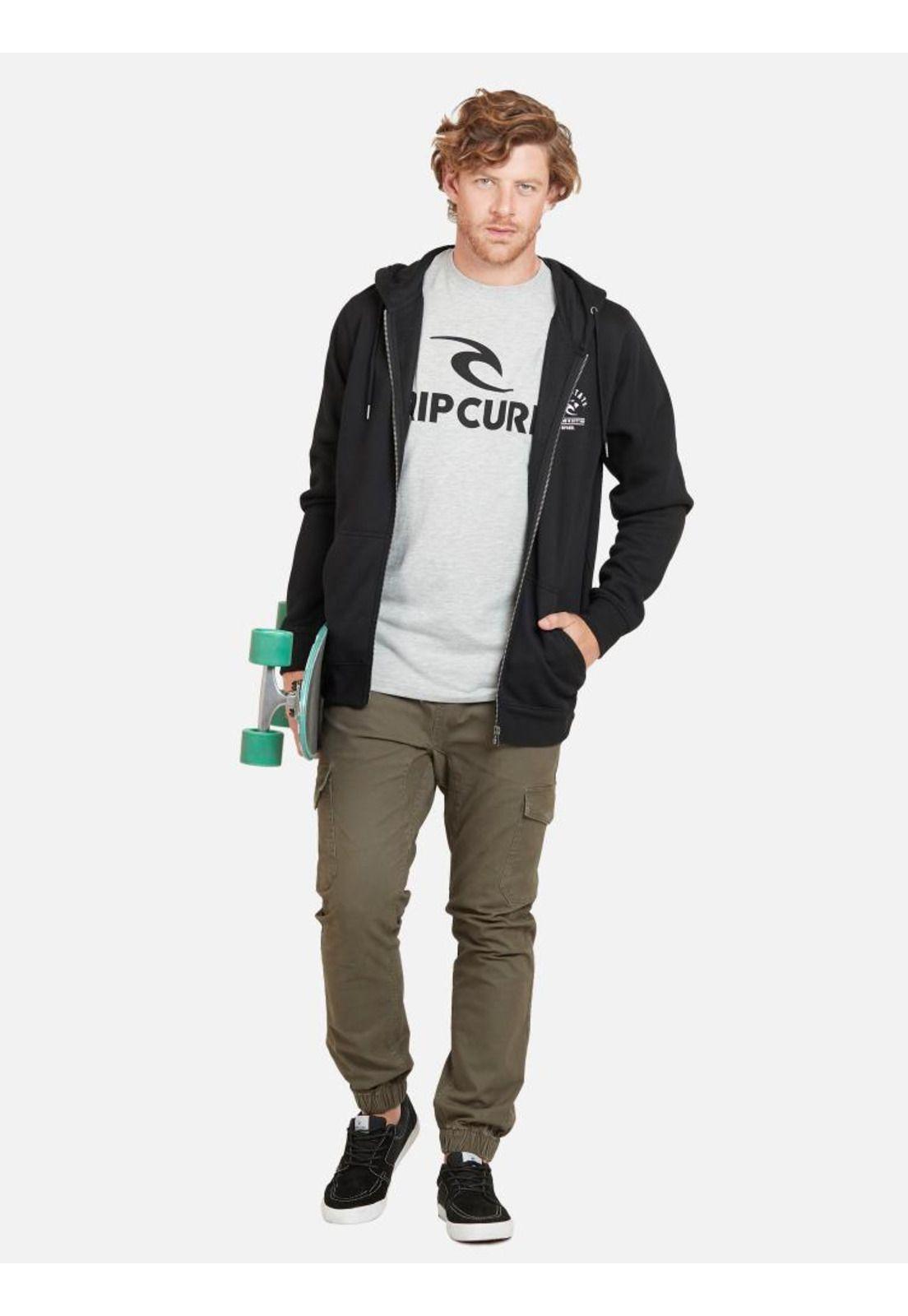 Poleron RC ALOHA STATE Hombre Negro Rip Curl-3