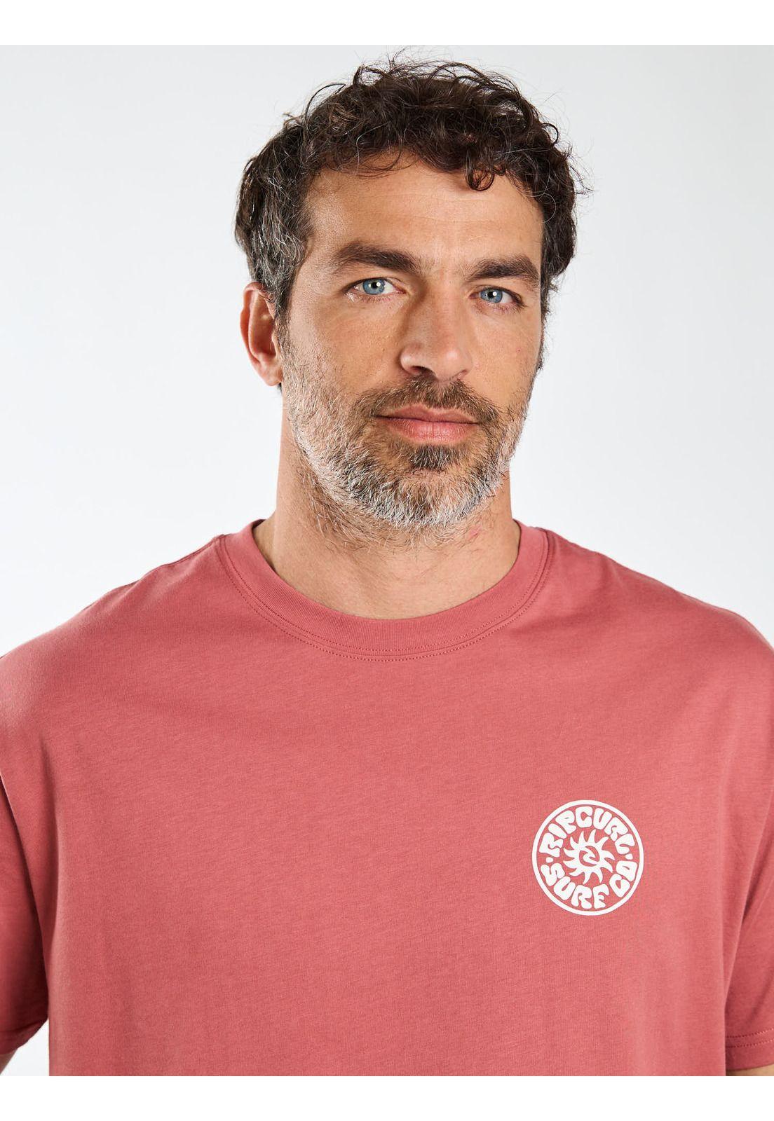 Polera MC Shore Burdeo Hombre Rip Curl-5