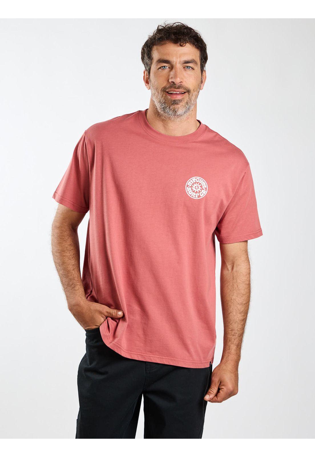 Polera MC Shore Burdeo Hombre Rip Curl-7