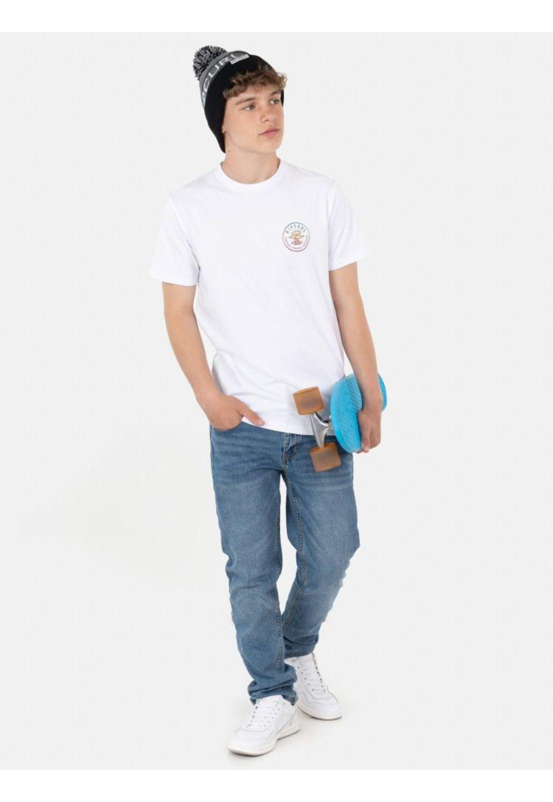 Polera Made For The Search Tee Blanco Infantil Rip Curl-3