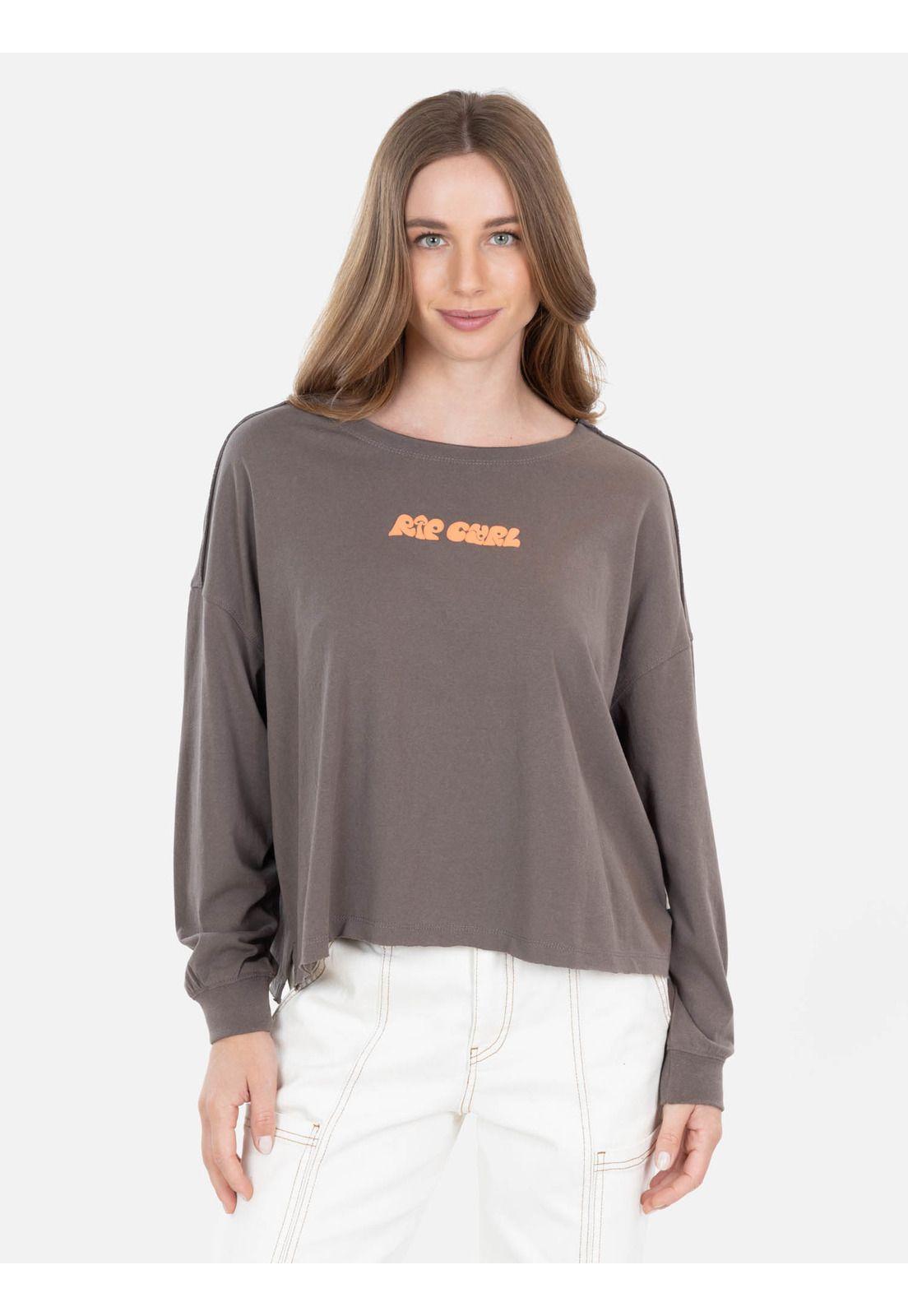 Polera ML Loá Café Mujer Rip Curl-0