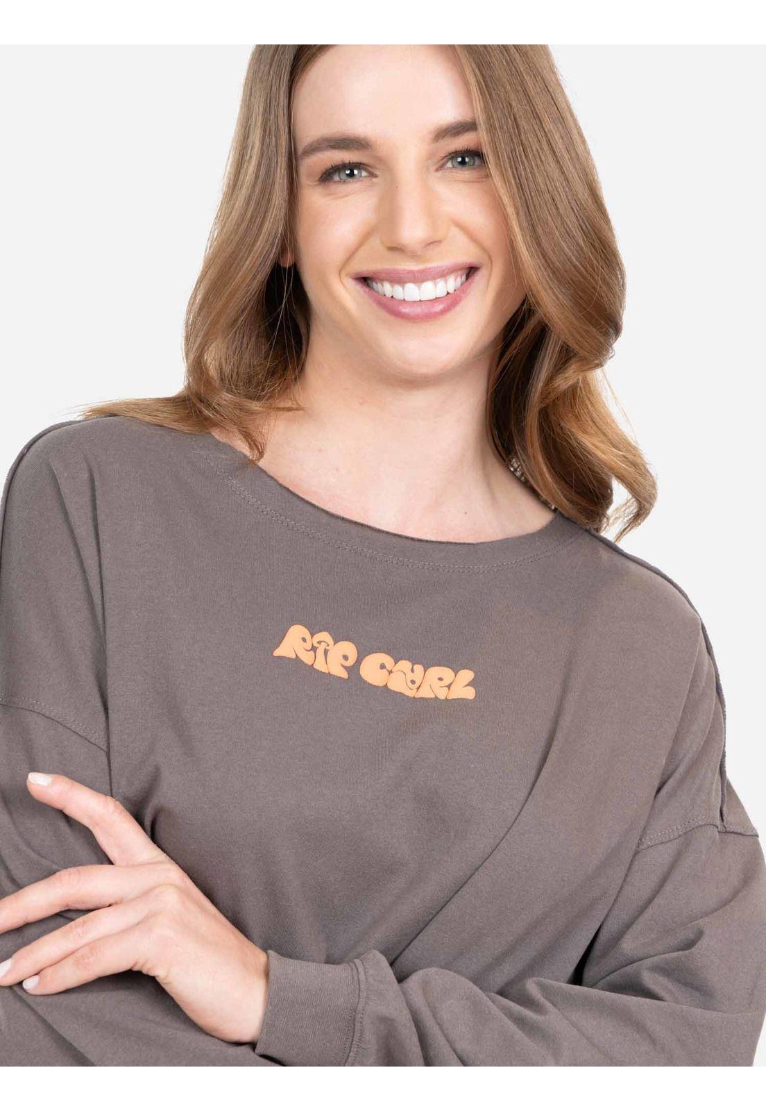 Polera ML Loá Café Mujer Rip Curl-2