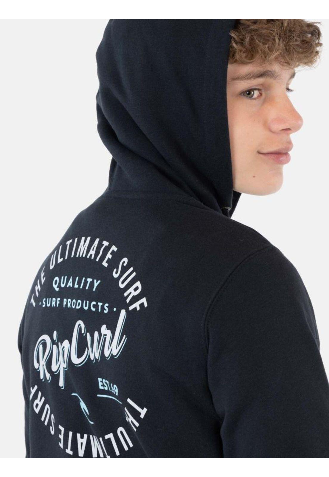 Poleron The Ultimate Surf Negro Infantil Rip Curl-3