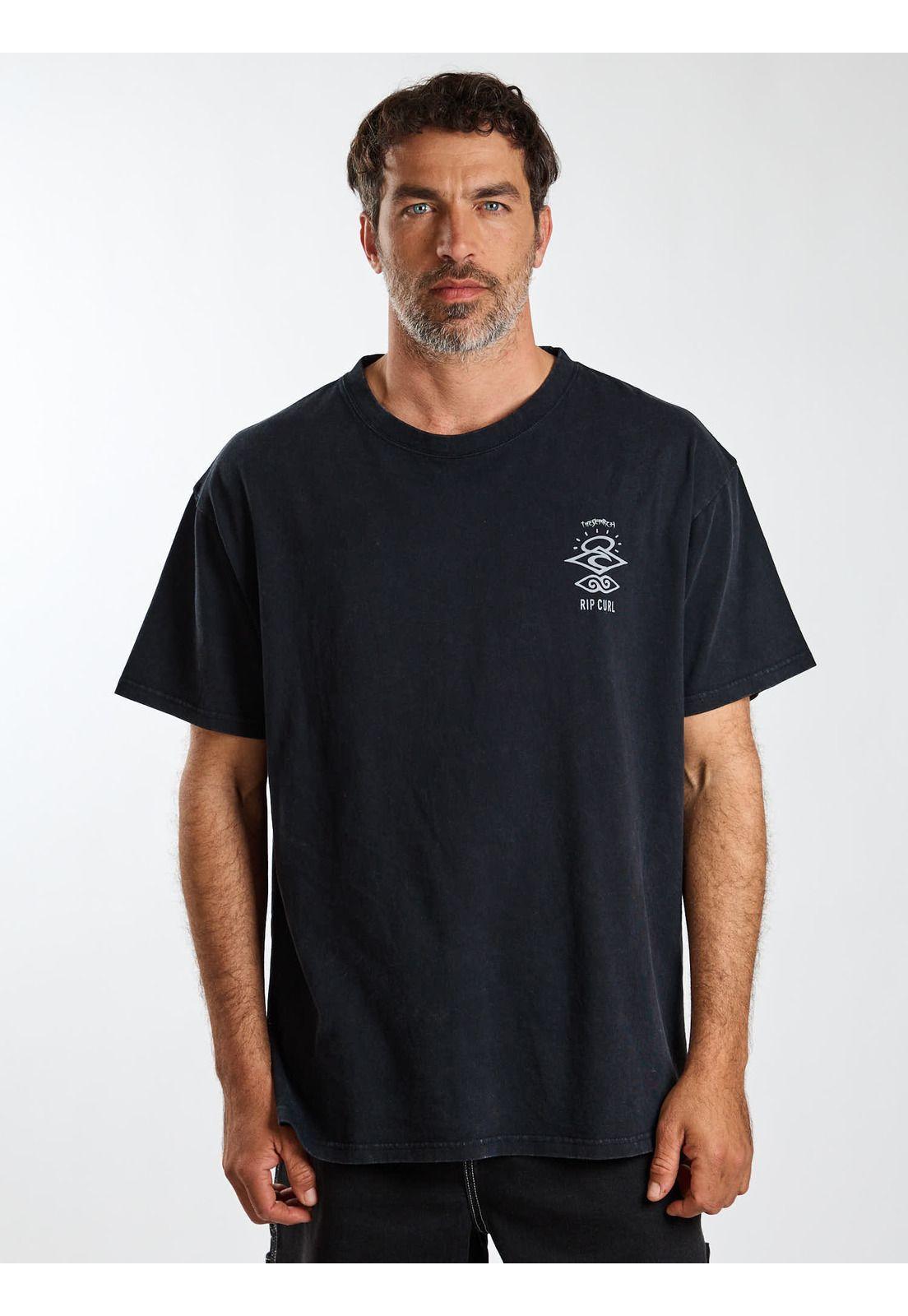 Polera MC Oversize Paradise Negro Hombre Rip Curl-1