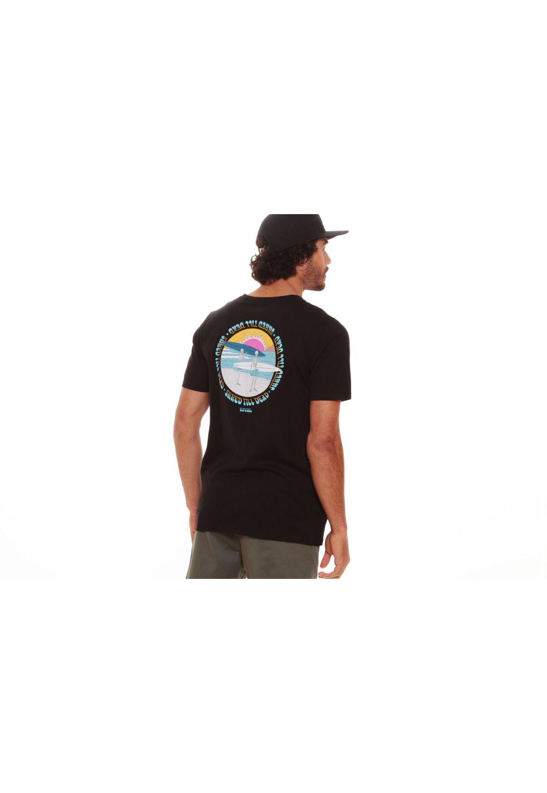 Polera M/C Hombre Rip Curl 6P110-MV20 Negro-1