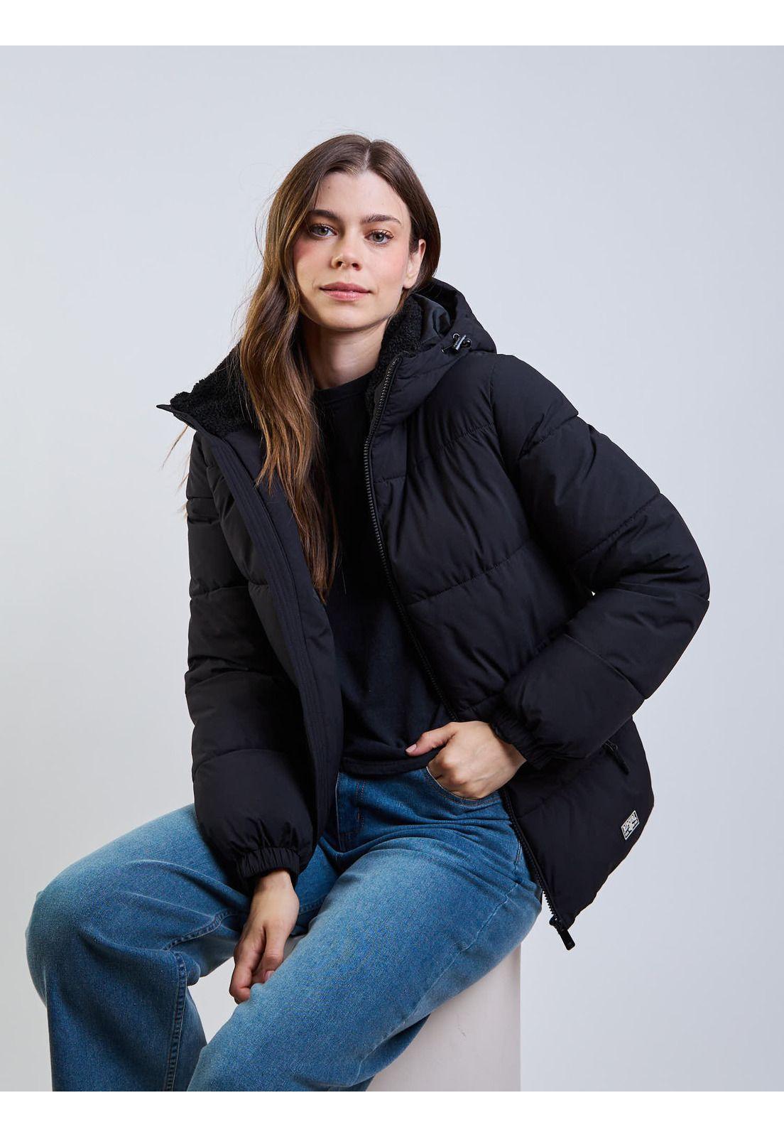 Parka Coral Rose Negro Mujer Rip Curl-8