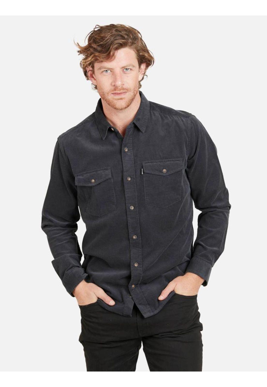 Camisa SHIRT CORDUROY L GREY Hombre Gris Rip Curl-0