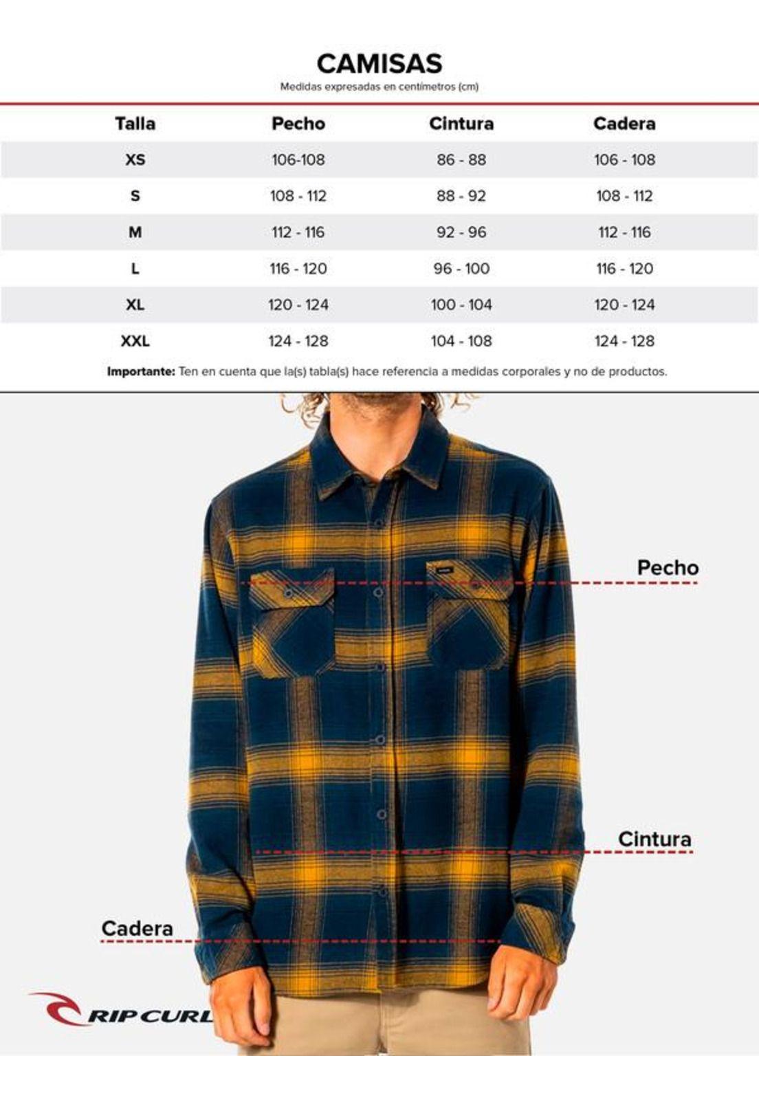 Camisa SHIRT CORDUROY L GREY Hombre Gris Rip Curl-2