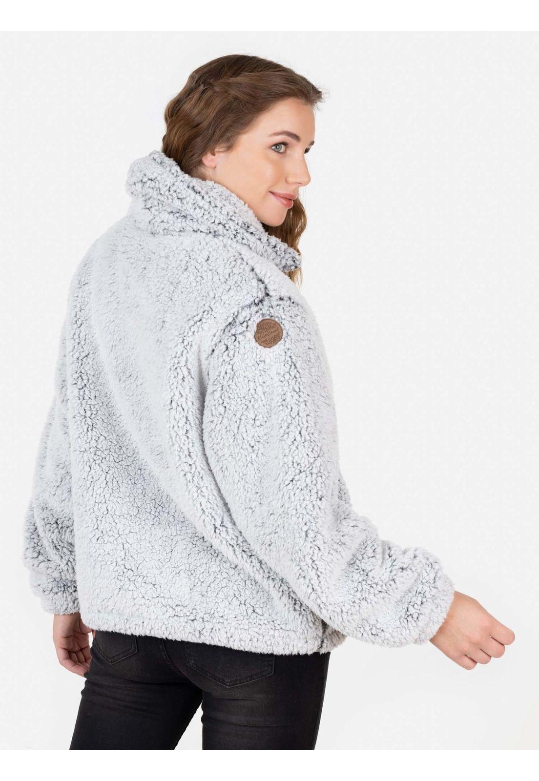 Poleron CHIPORRO PRISMA Mujer Gris Rip Curl-1